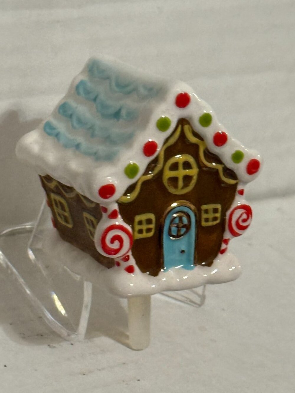 Nora Fleming Gingerbread House Mini Candyland Lane A218 Platter Charm Ceramic